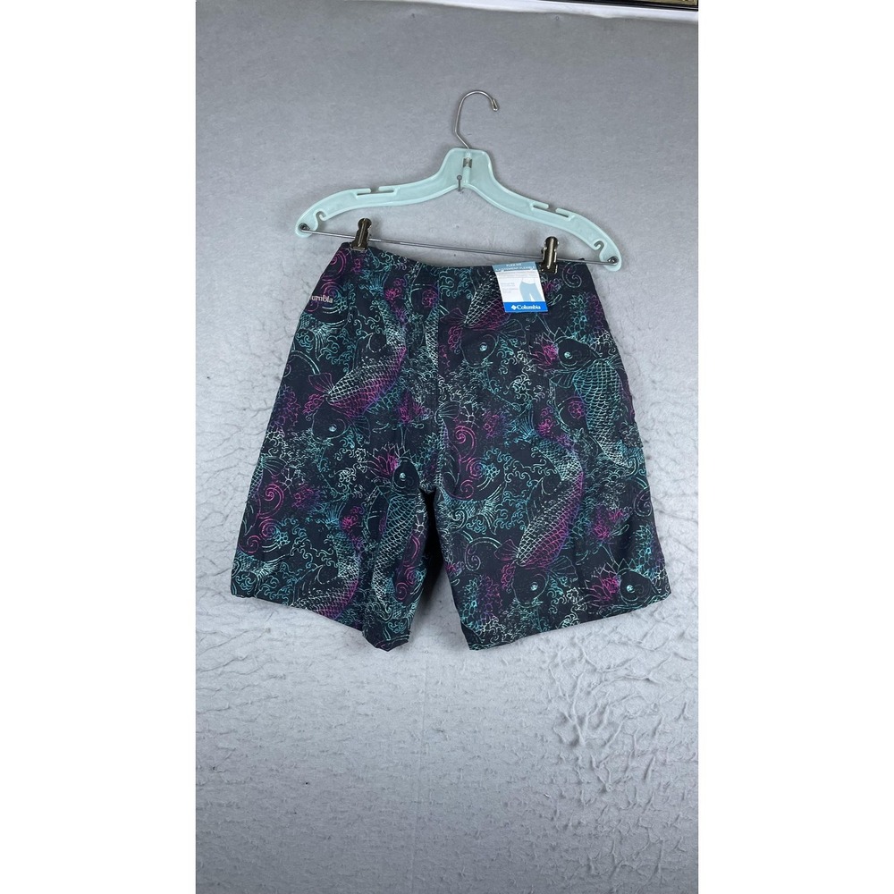 Columbia PFG Ravina Gardens Boardshort Womens 8 Black Koi Fish Omni-Shield - Picture 9 of 11